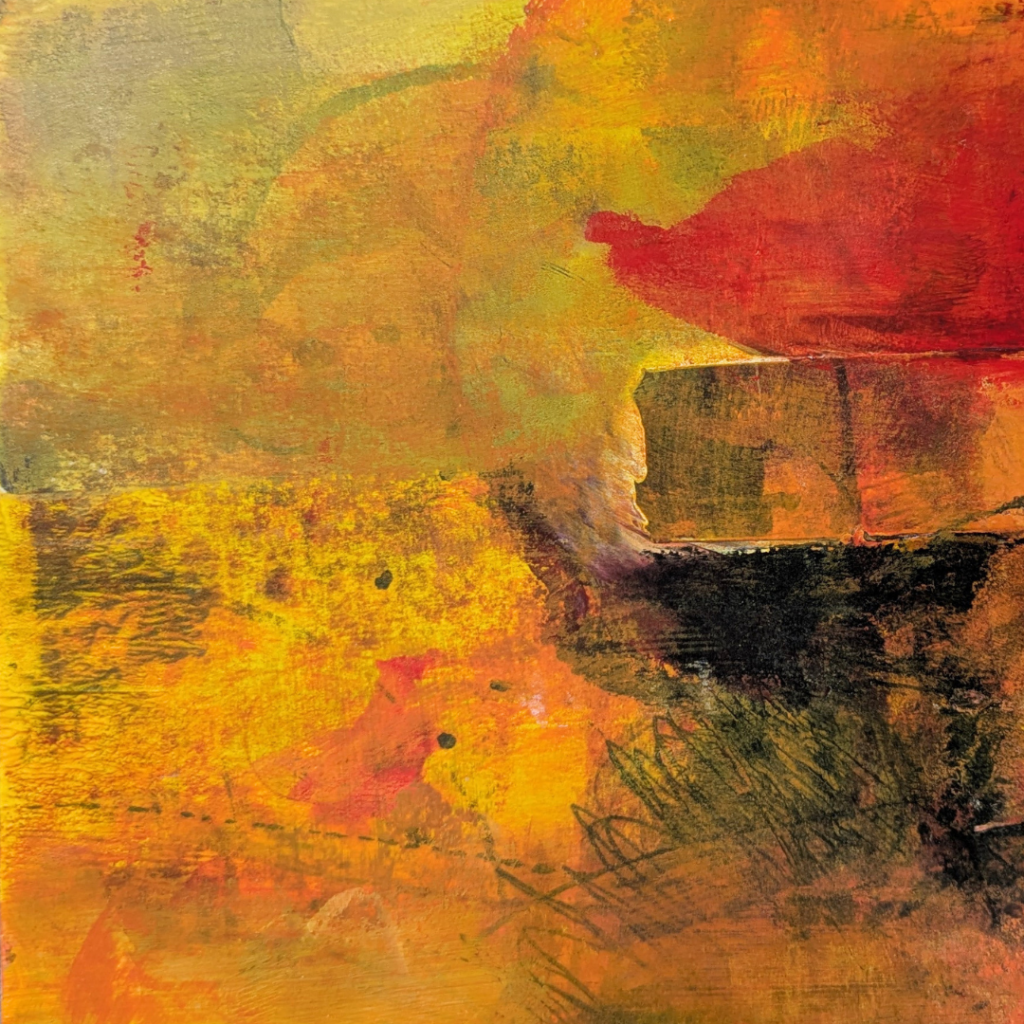 Burn no. 1 abstract intuitive painting