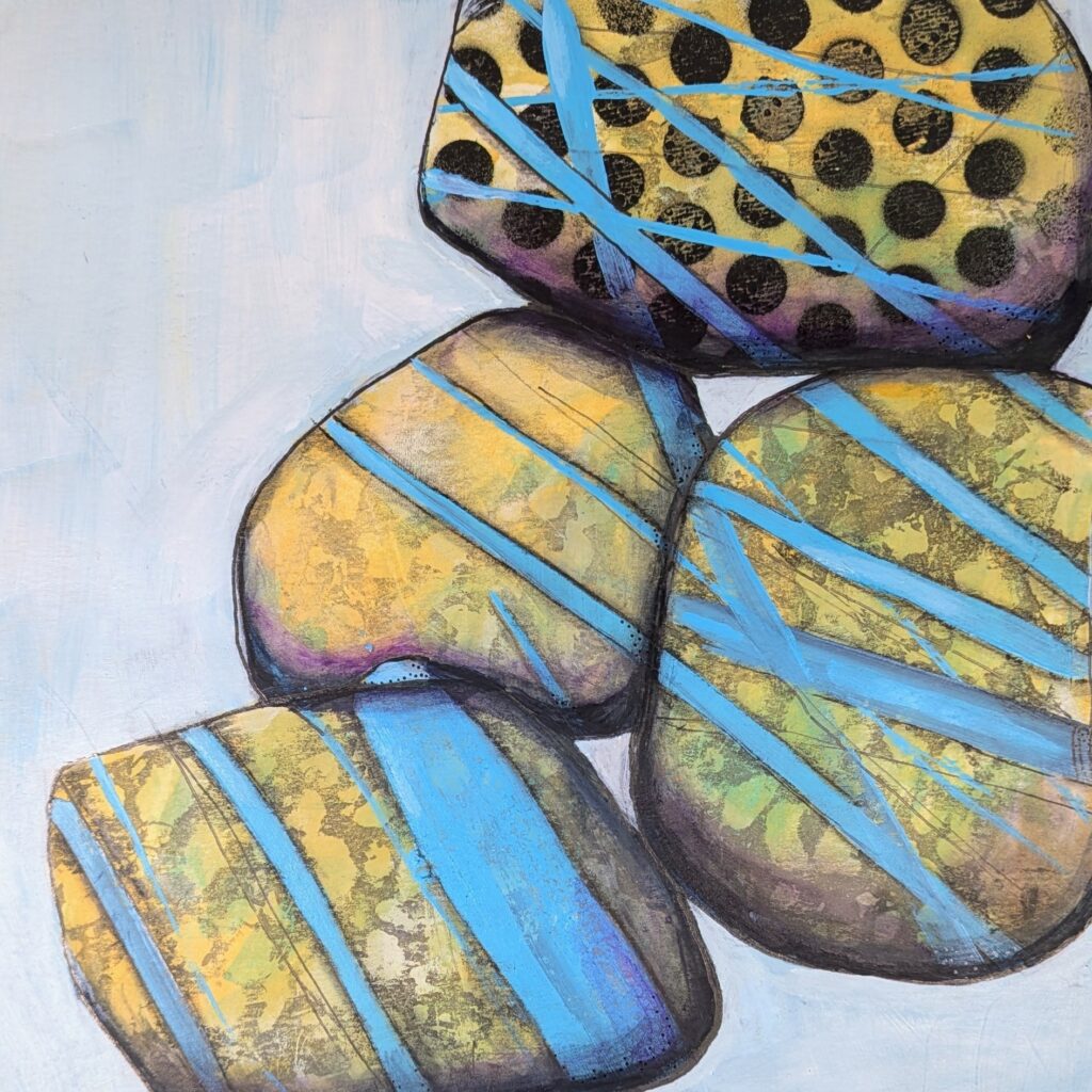 Band Together abstract intuitive painting