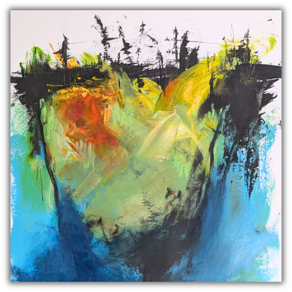 mitigation abstract painting